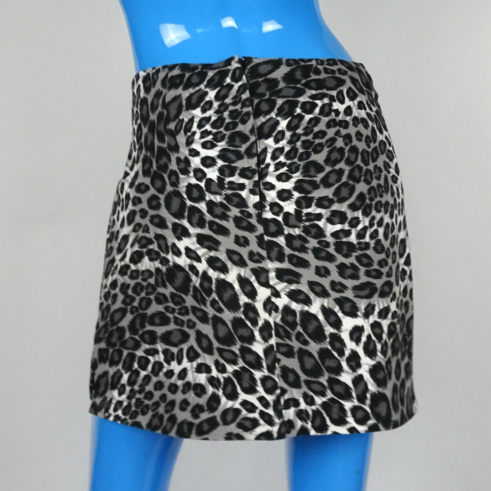 Leopard Animal Print Pancil Mini Skirt Juniors 9 - Picture 4 of 4
